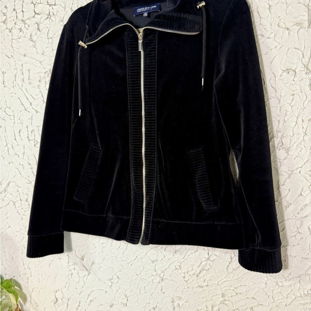Jones New York Black Velvet Jacket - Picture 7 of 10